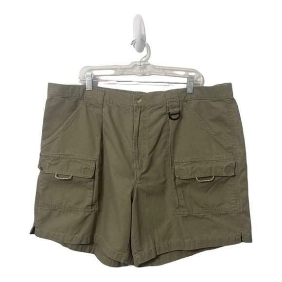 Columbia PFG Khaki Multi Pocket Cargo Shorts, Mens Size XXL - Picture 2 of 6